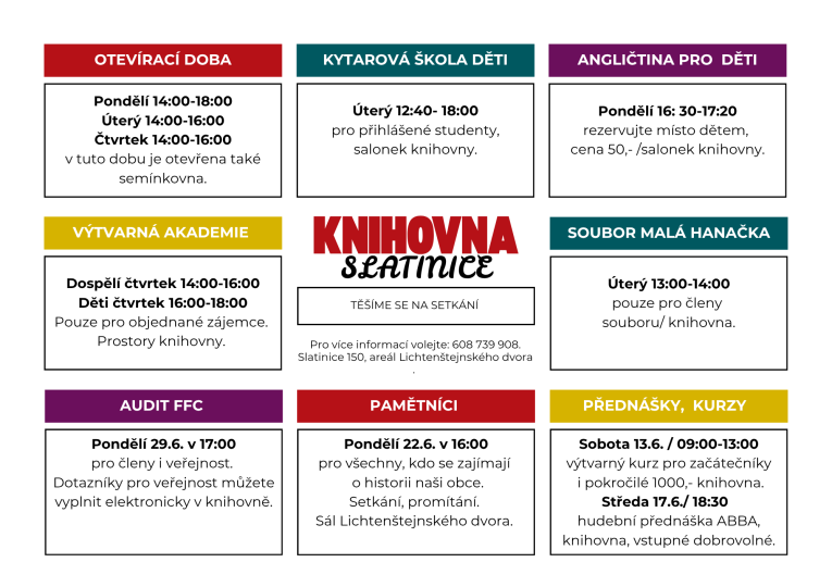 Červen knihovna Červen knihovna