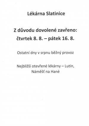 Lékárna Slatinice 1